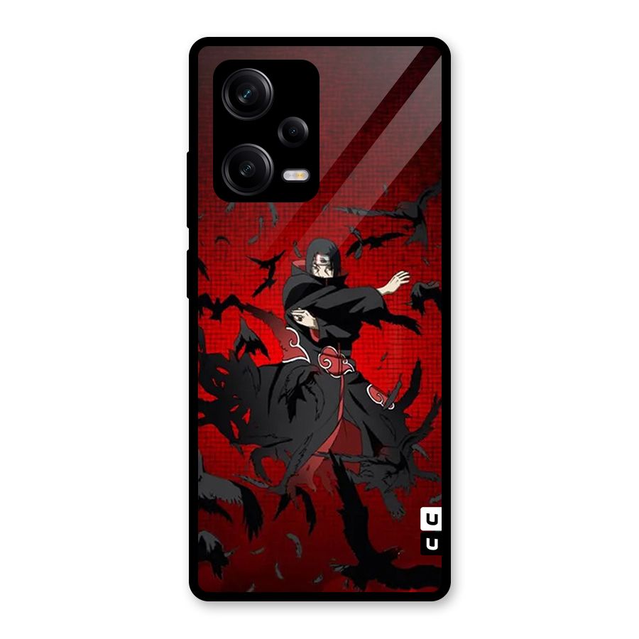 Itachi Stance For War Glass Back Case for Redmi Note 12 Pro