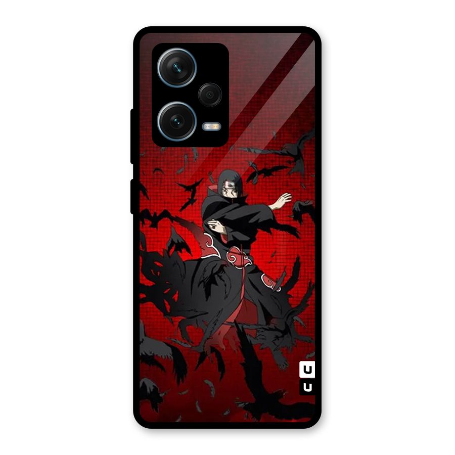 Itachi Stance For War Glass Back Case for Redmi Note 12 Pro Plus 5G