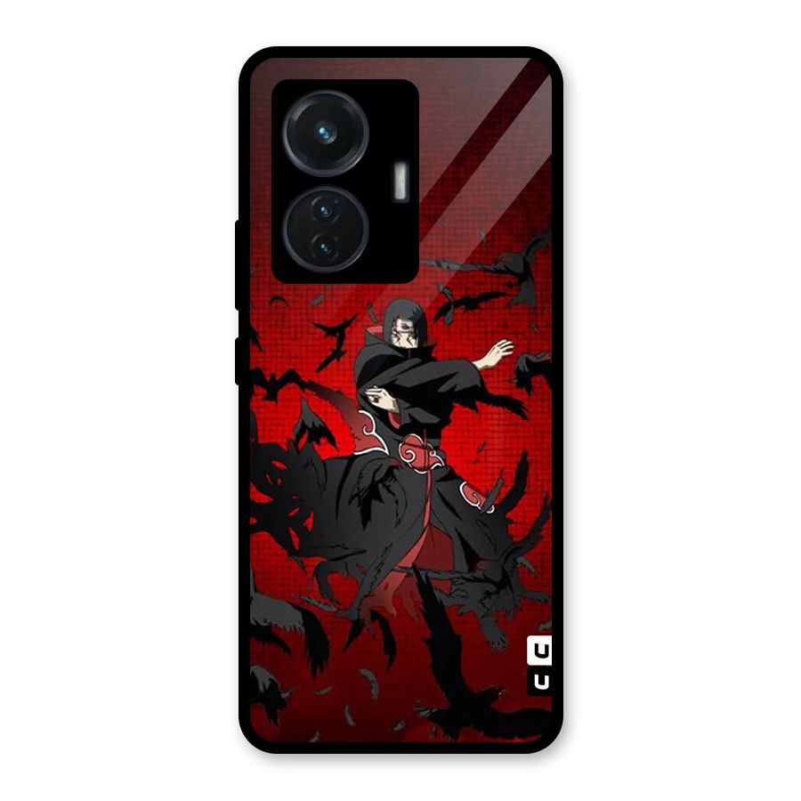Itachi Stance For War Glass Back Case for Vivo T1 44W