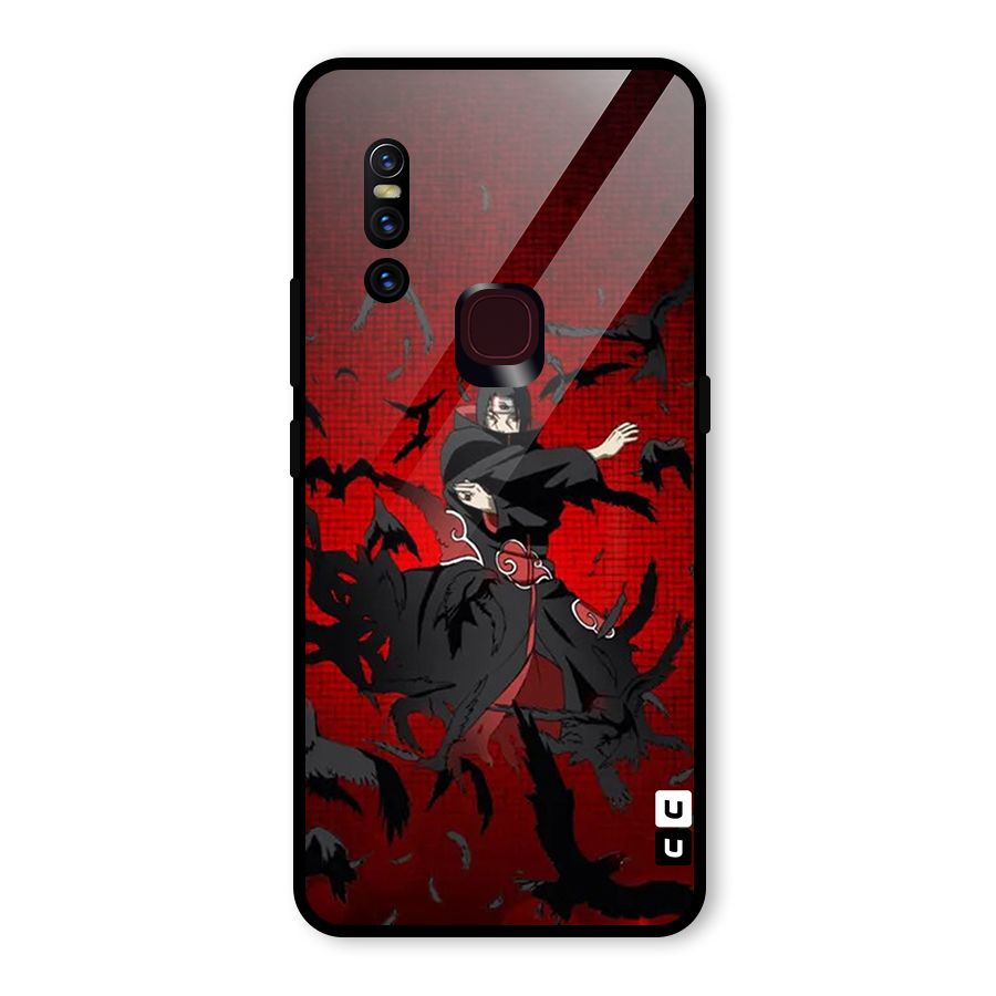 Itachi Stance For War Glass Back Case for Vivo V15