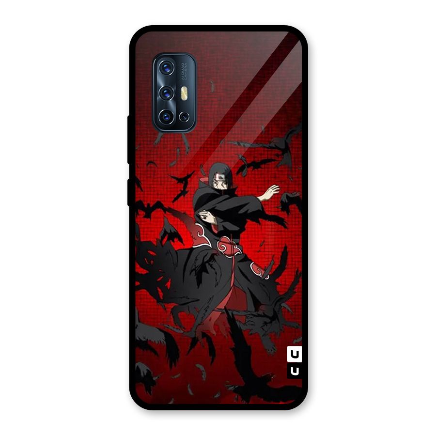 Itachi Stance For War Glass Back Case for Vivo V17