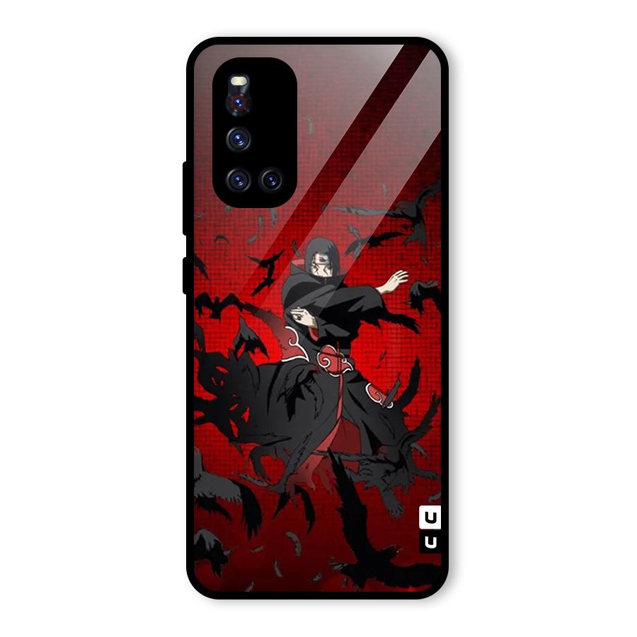 Itachi Stance For War Glass Back Case for Vivo V19