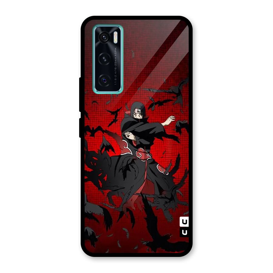 Itachi Stance For War Glass Back Case for Vivo V20 SE