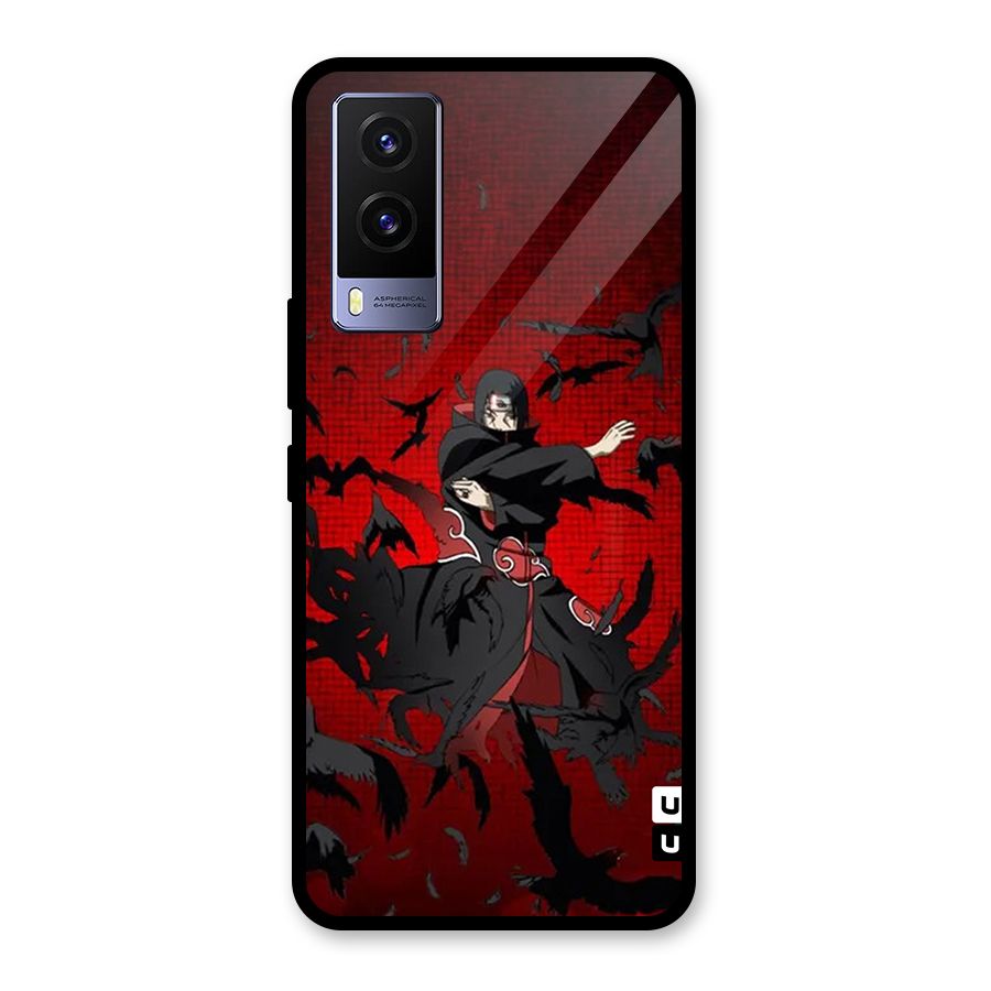 Itachi Stance For War Glass Back Case for Vivo V21e 5G