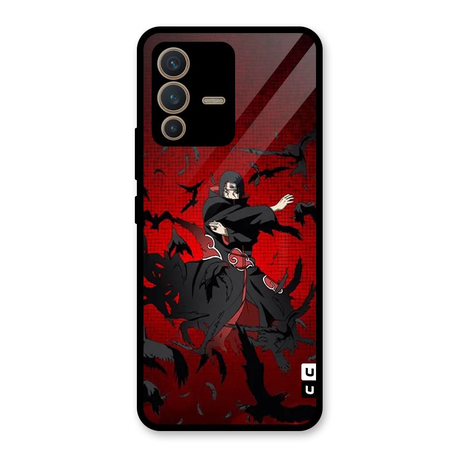 Itachi Stance For War Glass Back Case for Vivo V23 5G