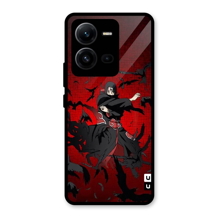 Itachi Stance For War Glass Back Case for Vivo V25
