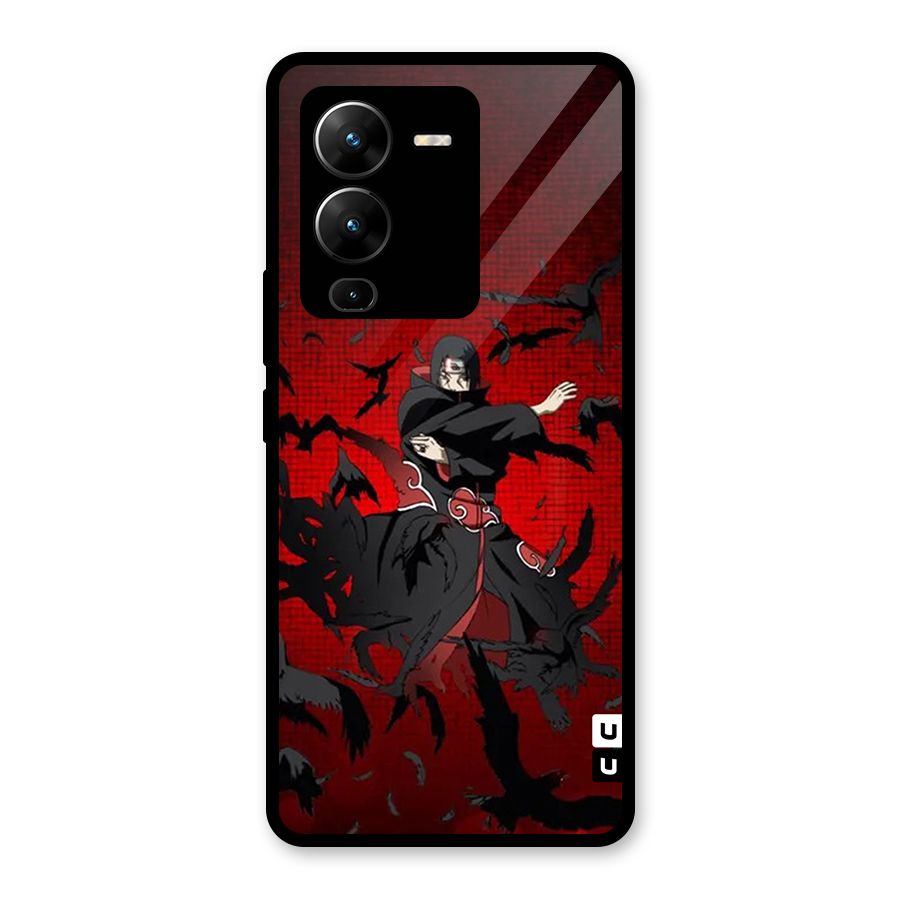 Itachi Stance For War Glass Back Case for Vivo V25 Pro