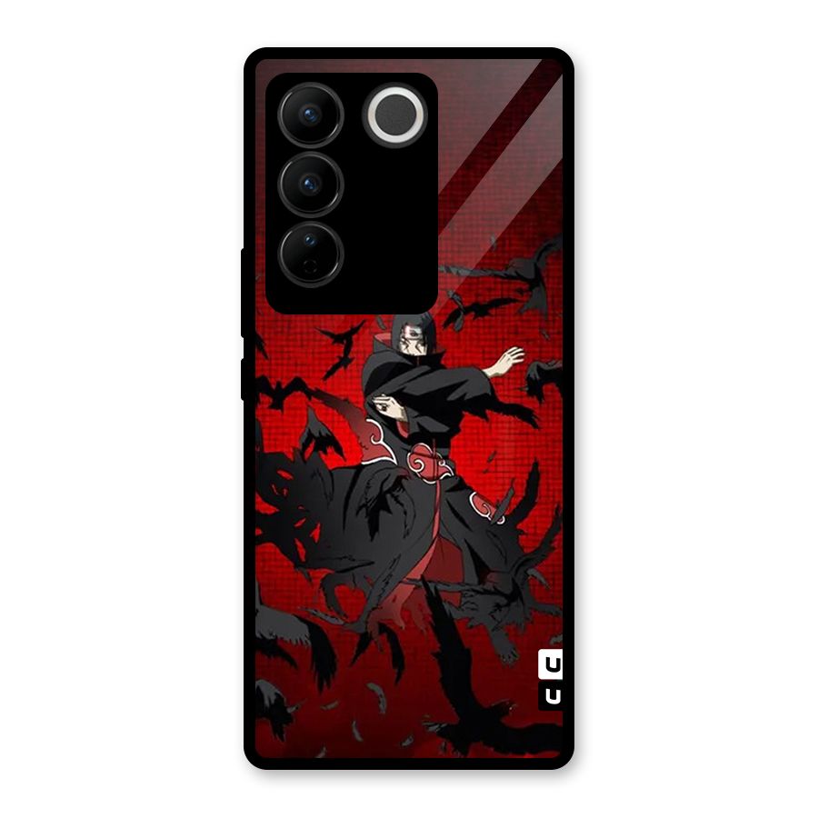 Itachi Stance For War Glass Back Case for Vivo V27