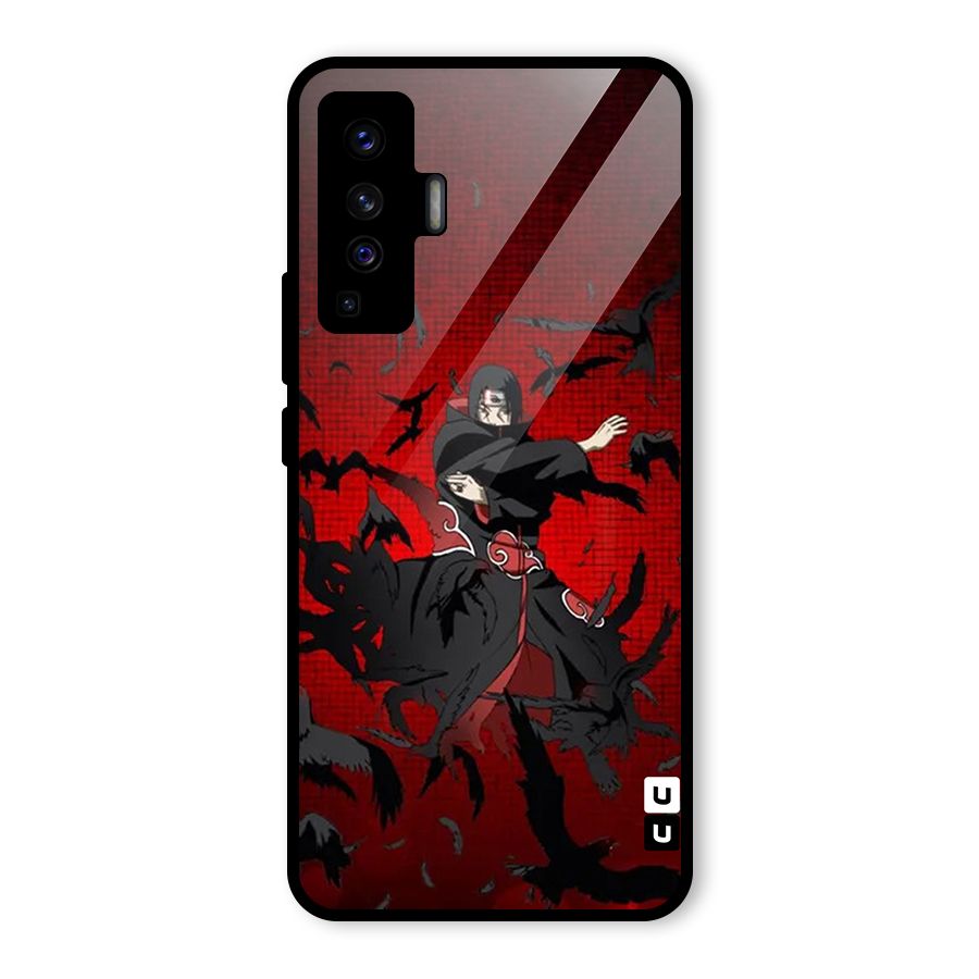 Itachi Stance For War Glass Back Case for Vivo X50