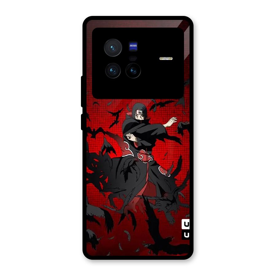 Itachi Stance For War Glass Back Case for Vivo X80