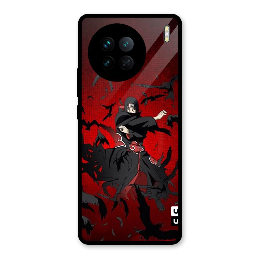 Itachi Stance For War Glass Back Case for Vivo X90