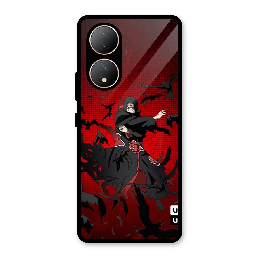 Itachi Stance For War Glass Back Case for Vivo Y100A