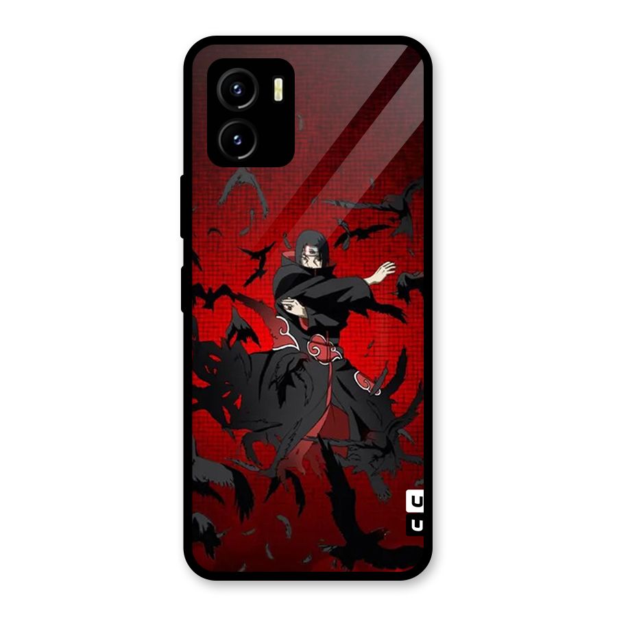 Itachi Stance For War Glass Back Case for Vivo Y15s