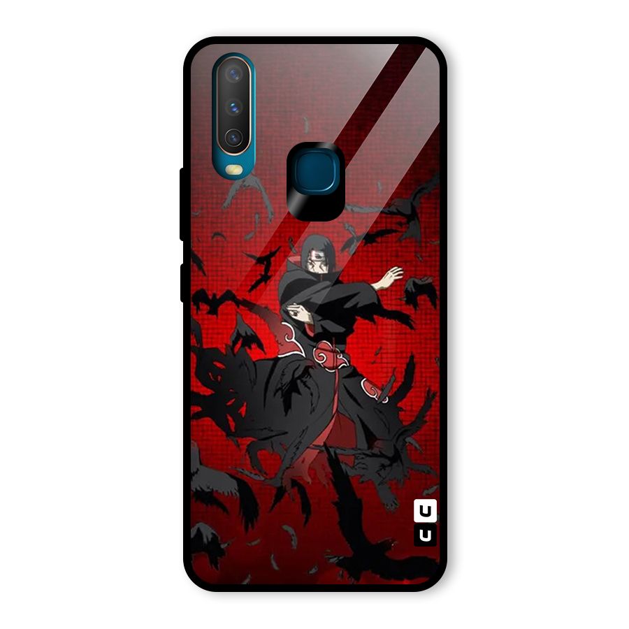 Itachi Stance For War Glass Back Case for Vivo Y17