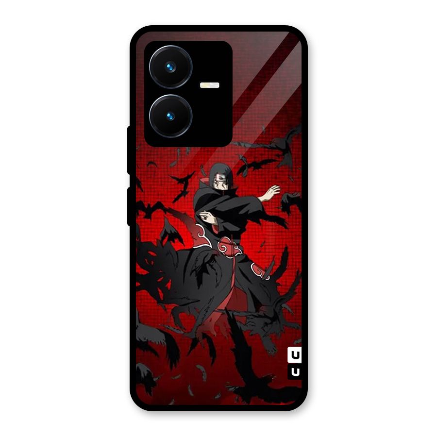 Itachi Stance For War Glass Back Case for Vivo Y22