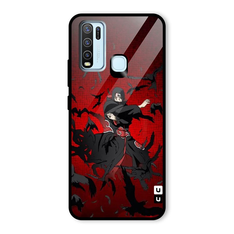 Itachi Stance For War Glass Back Case for Vivo Y30