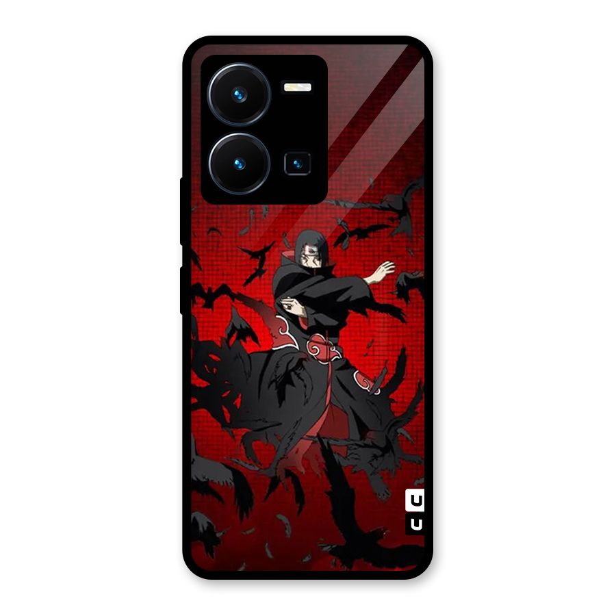 Itachi Stance For War Glass Back Case for Vivo Y35