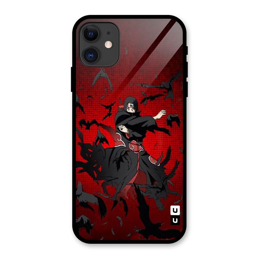 Itachi Stance For War Glass Back Case for iPhone 11