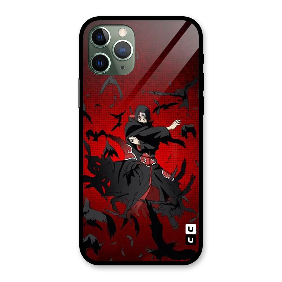 Itachi Stance For War Glass Back Case for iPhone 11 Pro