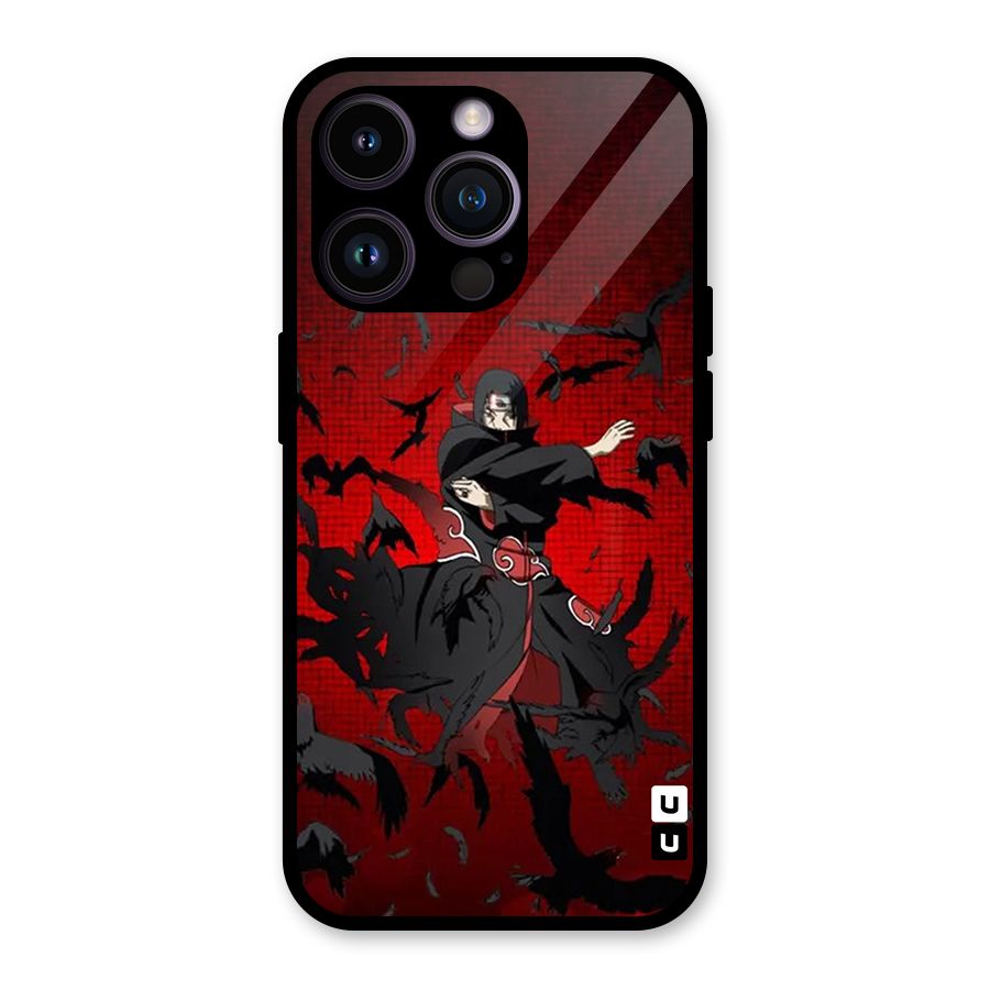 Itachi Stance For War Glass Back Case for iPhone 14 Pro