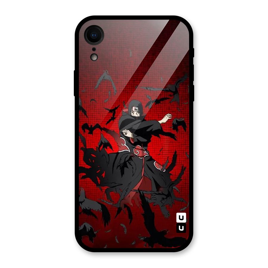 Itachi Stance For War Glass Back Case for iPhone XR