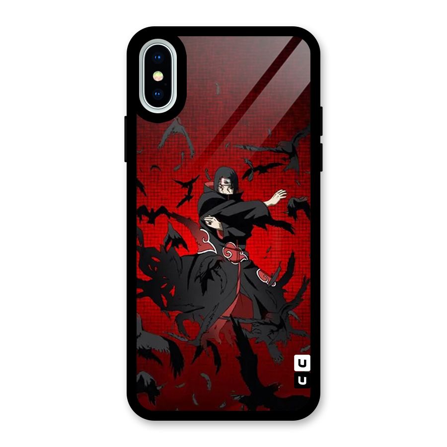 Itachi Stance For War Glass Back Case for iPhone XS
