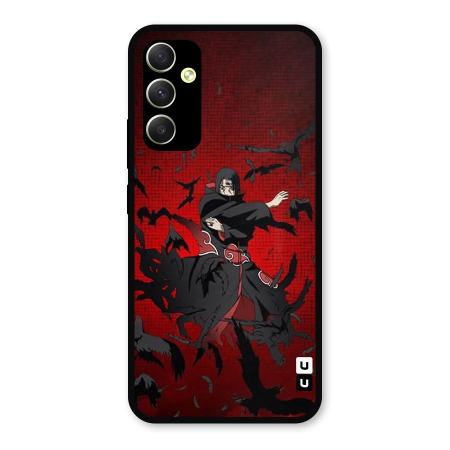 Itachi Stance For War Metal Back Case for Galaxy A34