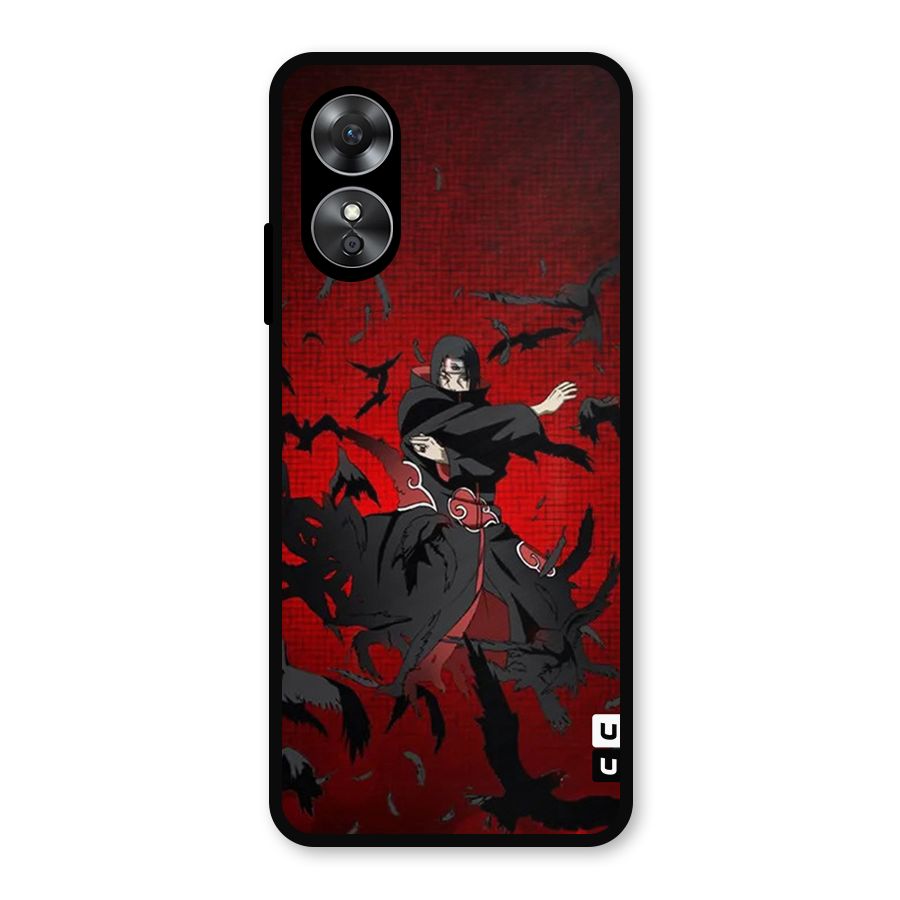 Itachi Stance For War Metal Back Case for Oppo A17