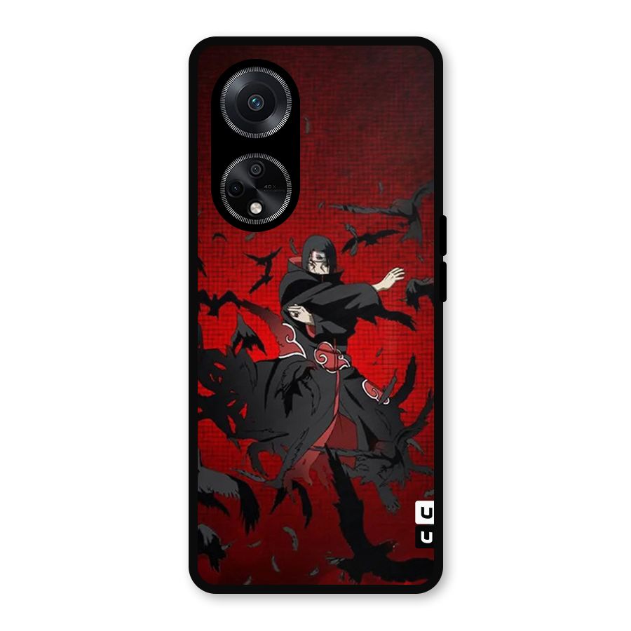 Itachi Stance For War Metal Back Case for Oppo F23