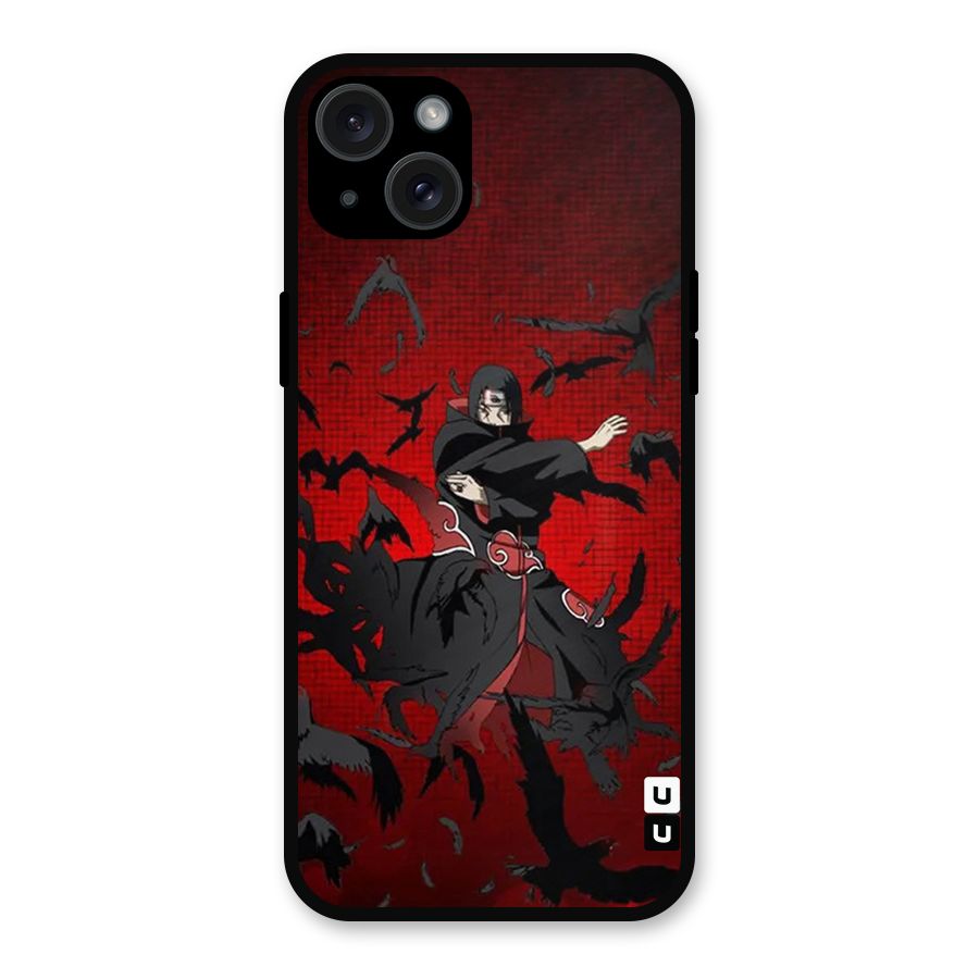 Itachi Stance For War Metal Back Case for iPhone 15 Plus