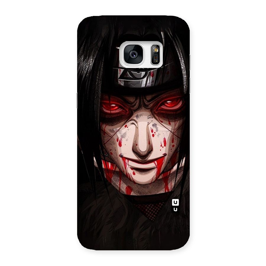 Itachi Uchiha Red Eyes Back Case for Galaxy S7 Edge