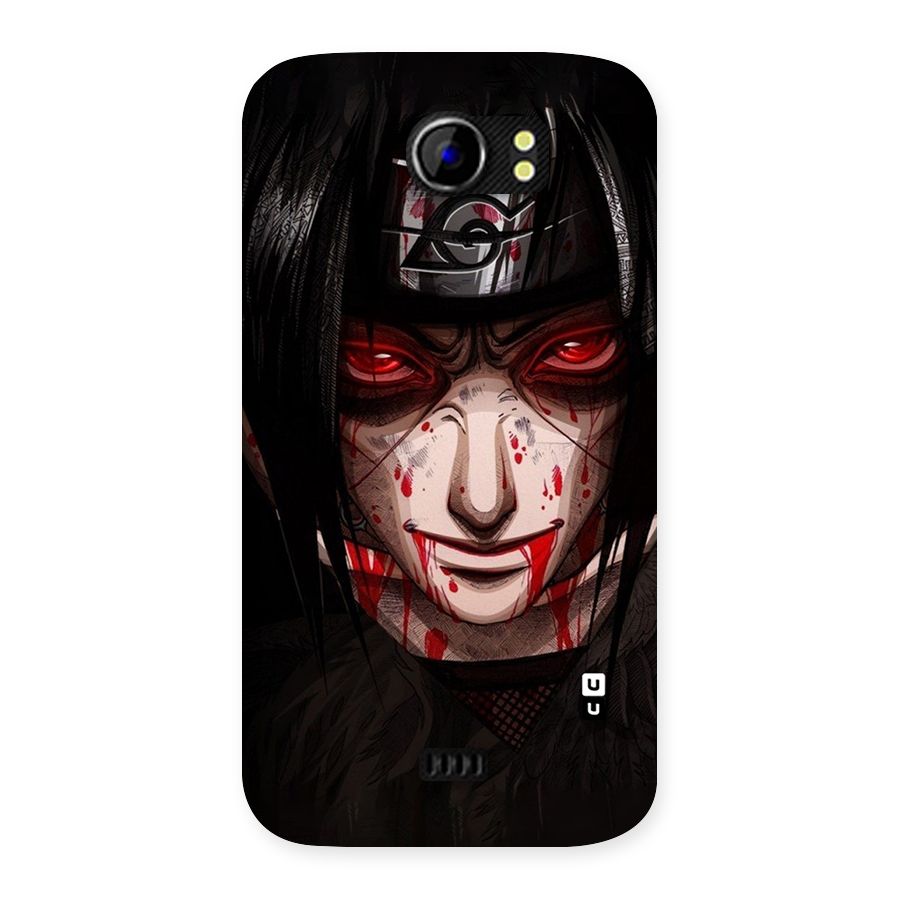Itachi Uchiha Red Eyes Back Case for Micromax Canvas 2 A110