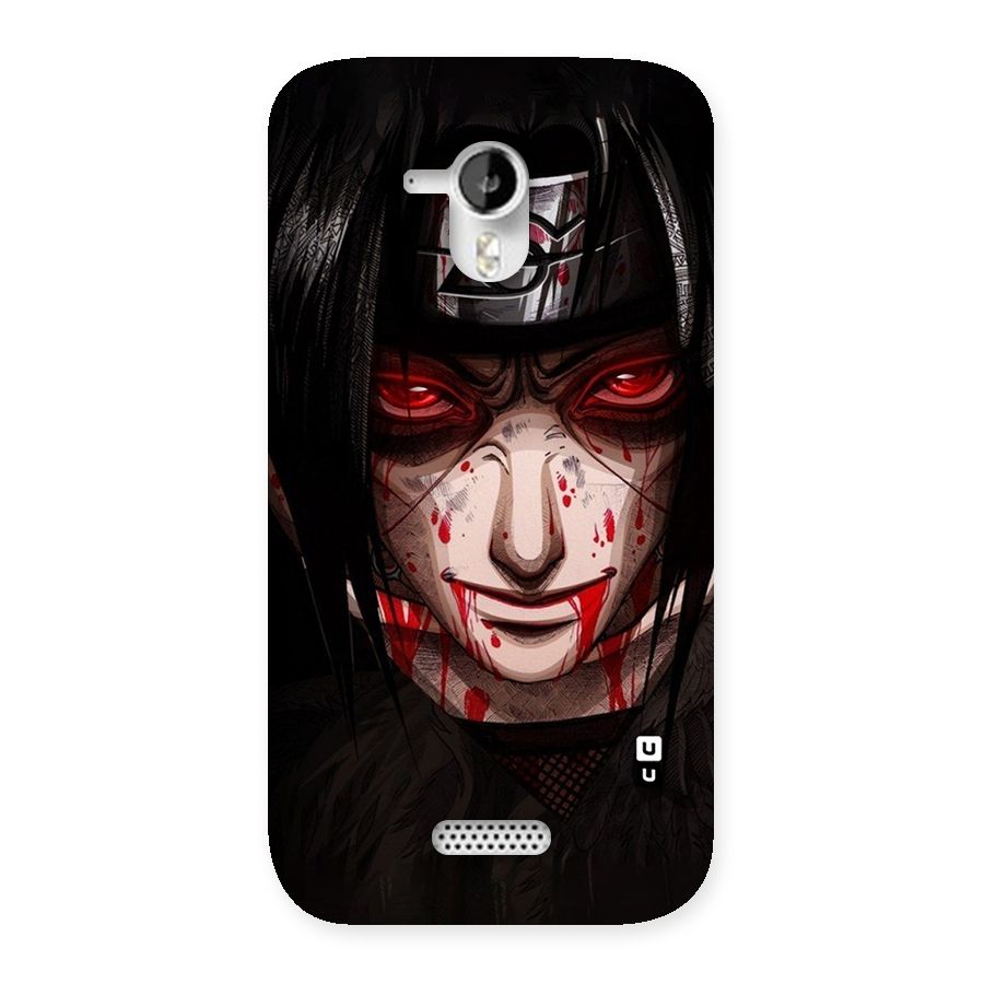 Itachi Uchiha Red Eyes Back Case for Micromax Canvas HD A116