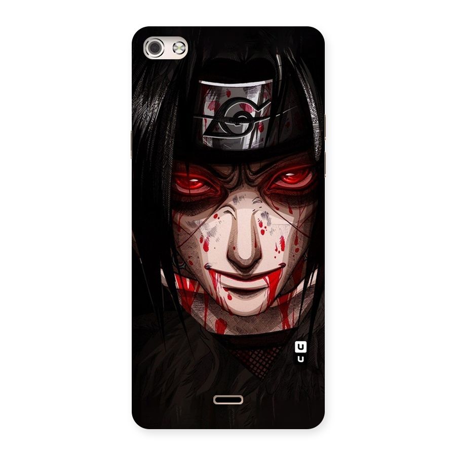 Itachi Uchiha Red Eyes Back Case for Micromax Canvas Silver 5