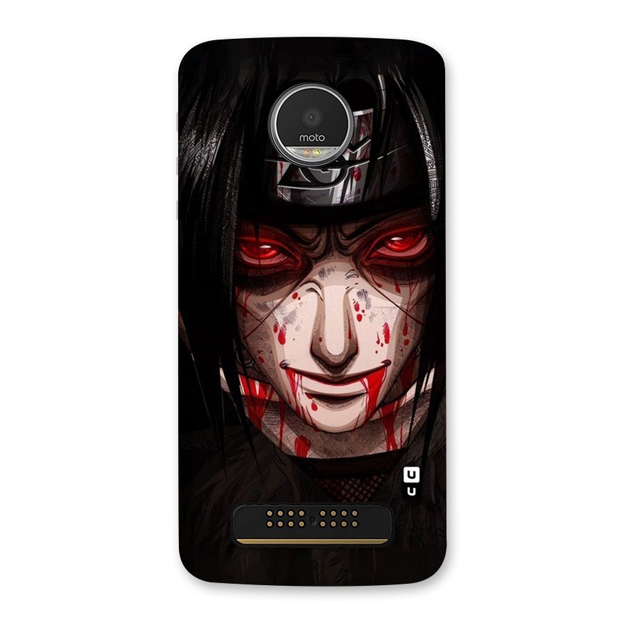 Itachi Uchiha Red Eyes Back Case for Moto Z Play