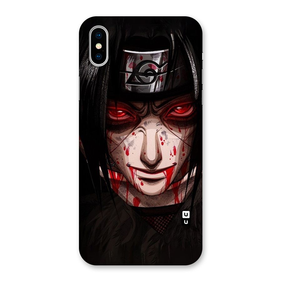 Itachi Uchiha Red Eyes Back Case for iPhone X