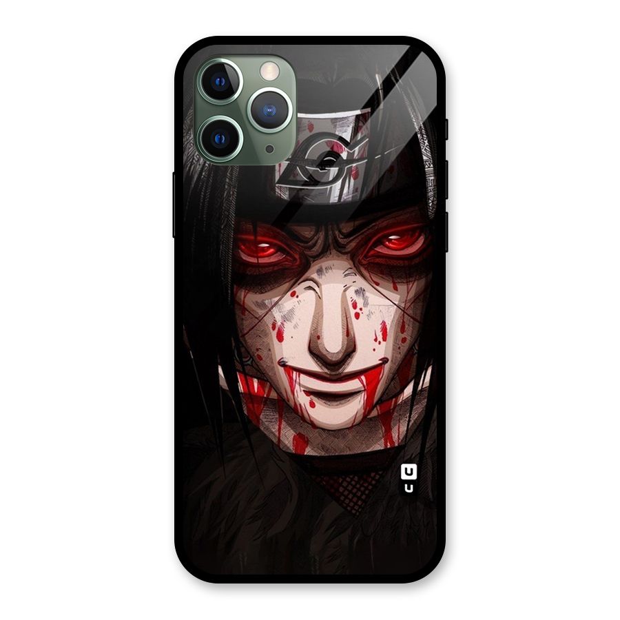 Itachi Uchiha Red Eyes Glass Back Case for iPhone 11 Pro