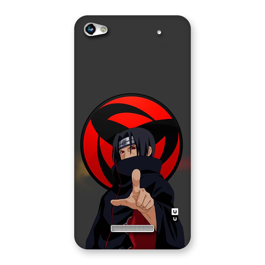 Itachi Uchiha With sharingan Back Case for Canvas Hue 2 A316