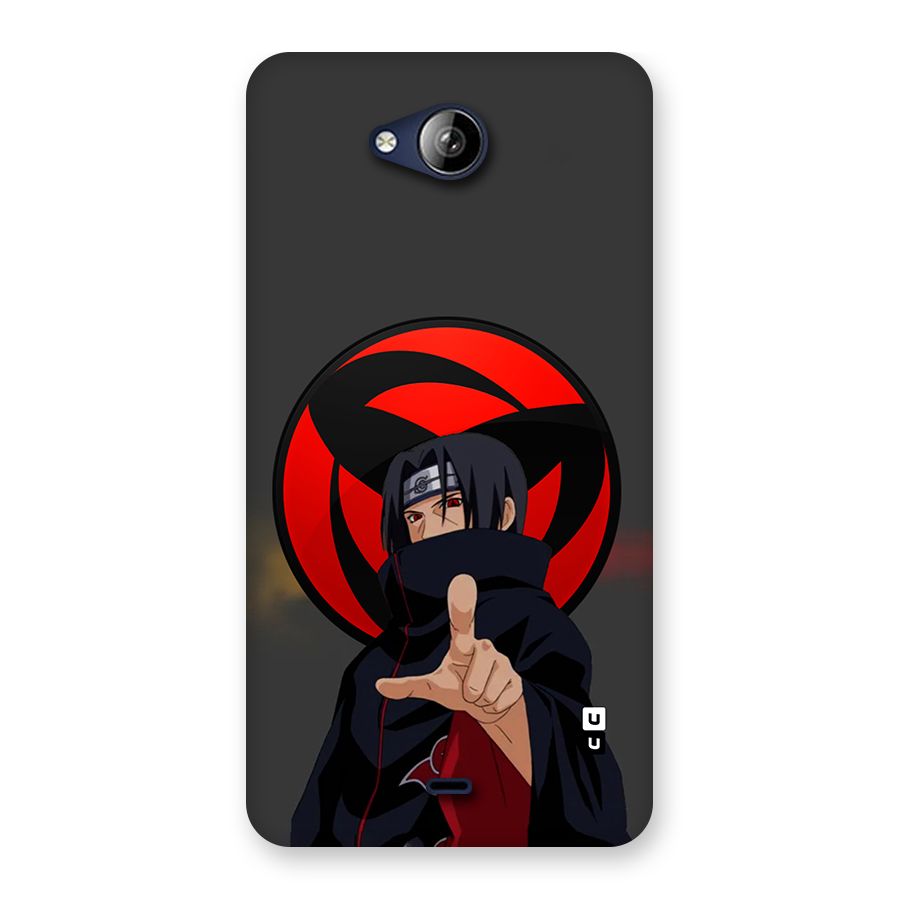 Itachi Uchiha With sharingan Back Case for Canvas Play Q355