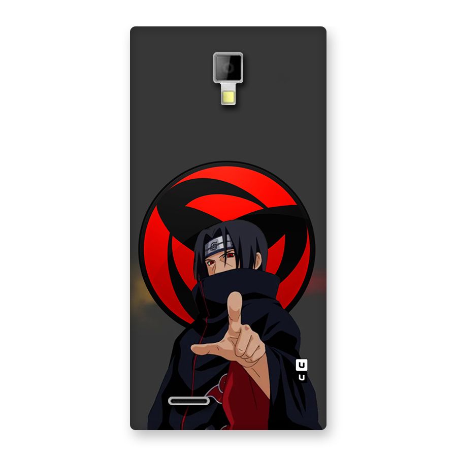 Itachi Uchiha With sharingan Back Case for Canvas Xpress A99