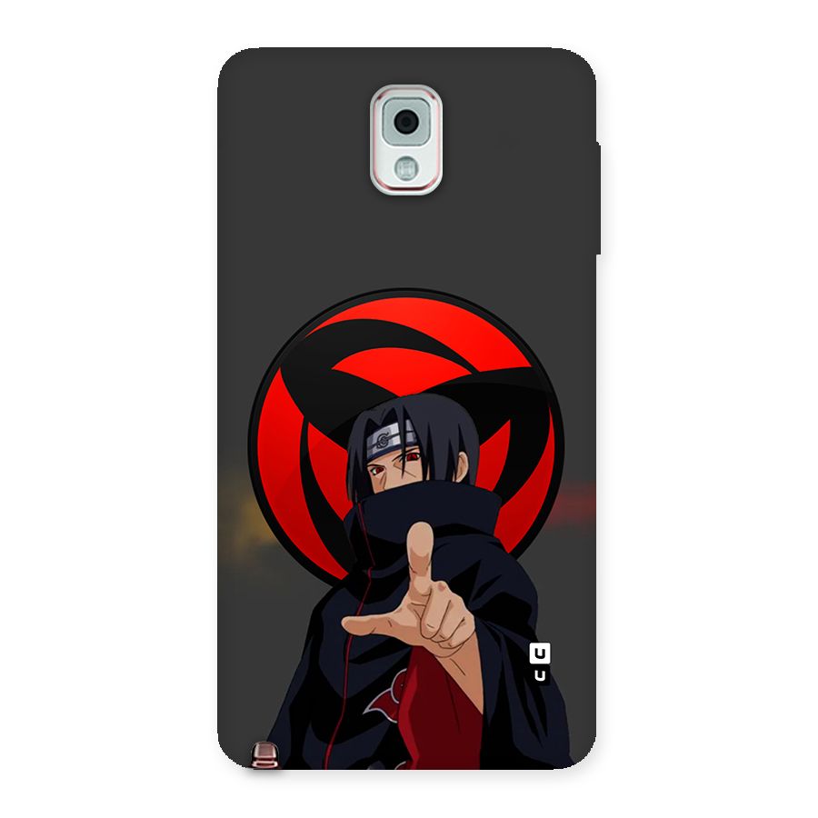 Itachi Uchiha With sharingan Back Case for Galaxy Note 3