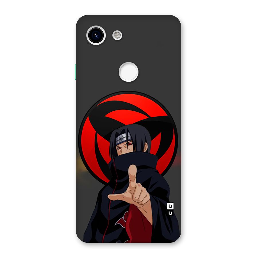 Itachi Uchiha With sharingan Back Case for Google Pixel 3