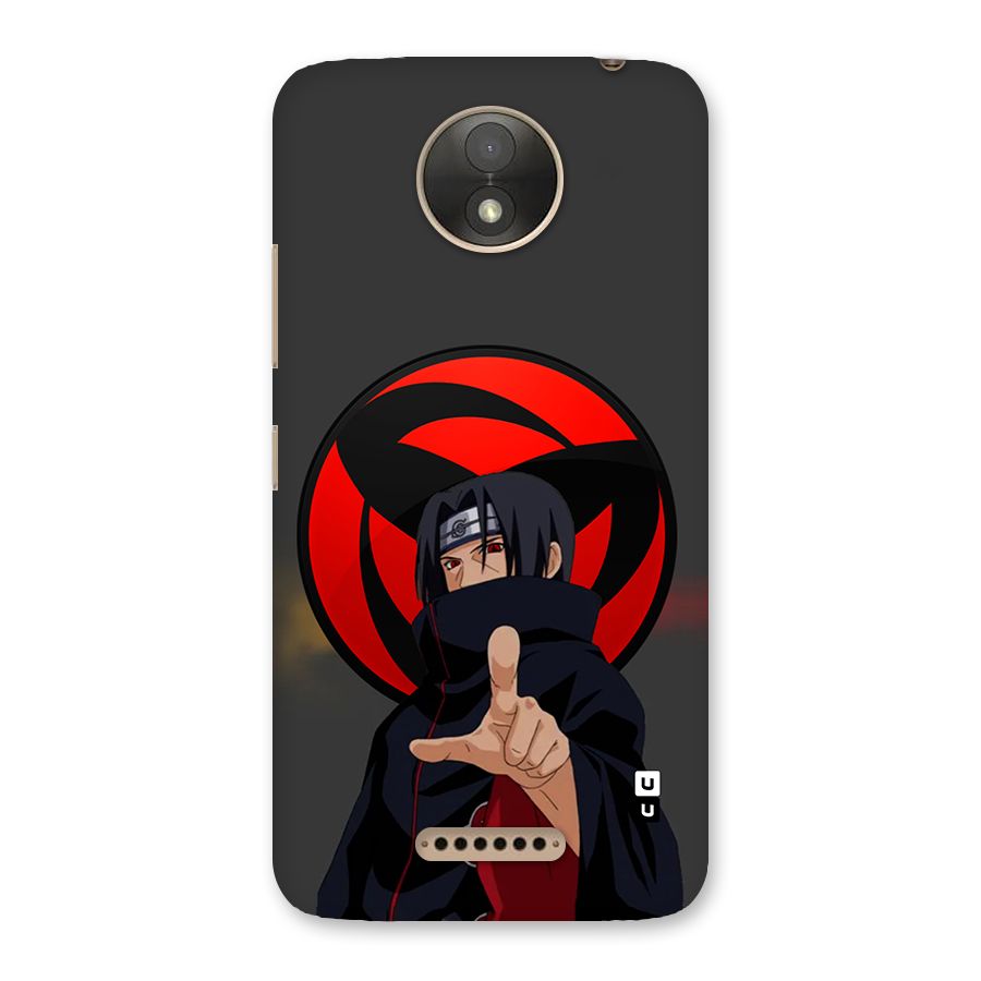 Itachi Uchiha With sharingan Back Case for Moto C Plus