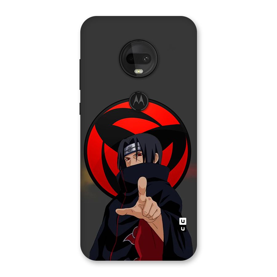 Itachi Uchiha With sharingan Back Case for Moto G7