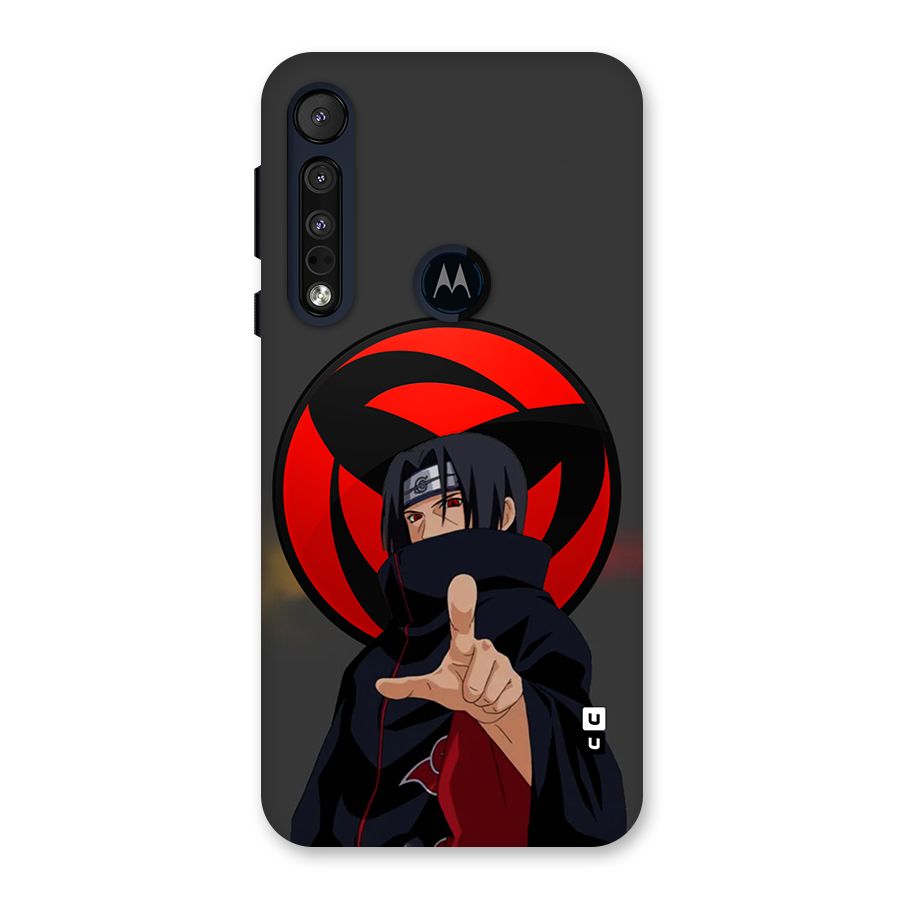 Itachi Uchiha With sharingan Back Case for Motorola One Macro