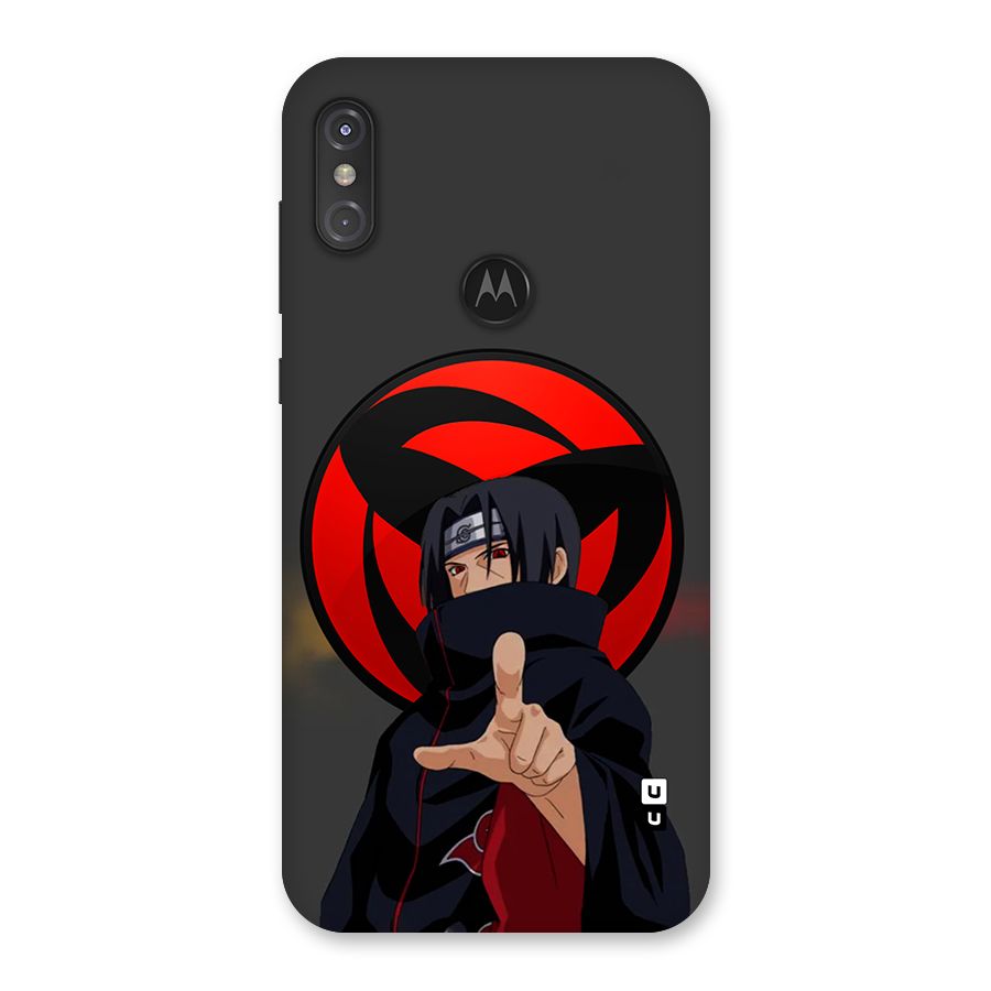 Itachi Uchiha With sharingan Back Case for Motorola One Power