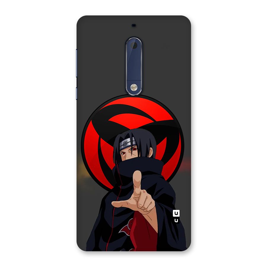 Itachi Uchiha With sharingan Back Case for Nokia 5