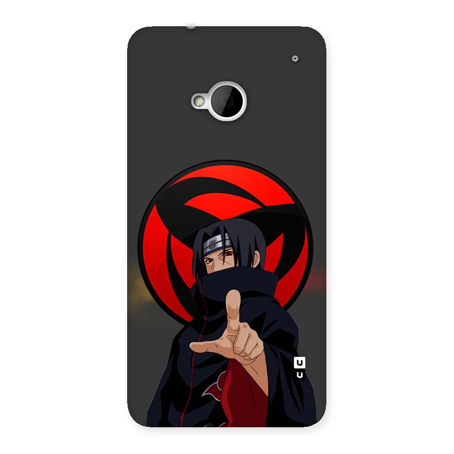 Itachi Uchiha With sharingan Back Case for One M7 (Single Sim)