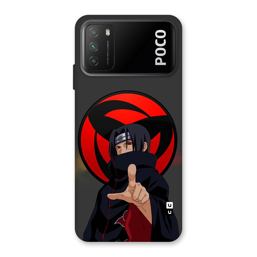 Itachi Uchiha With sharingan Back Case for Poco M3