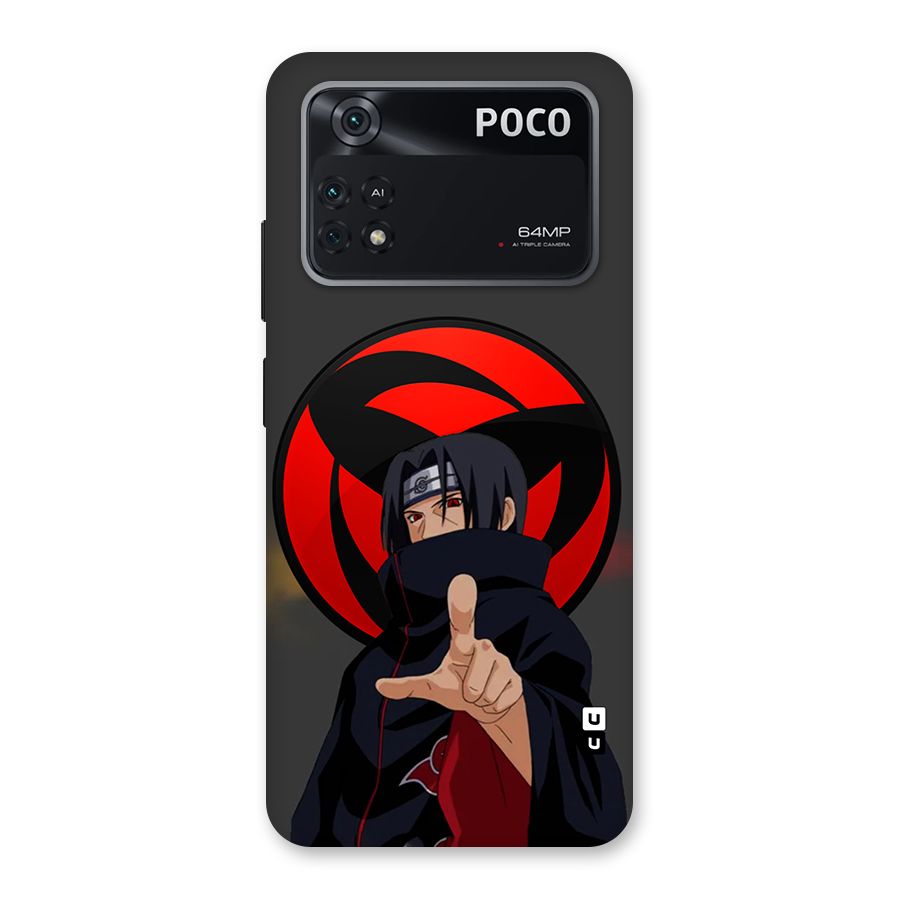 Itachi Uchiha With sharingan Back Case for Poco M4 Pro 4G